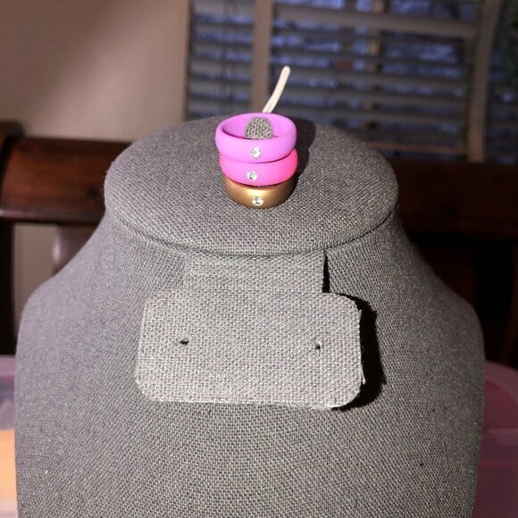 10pc Flexible Silicone Wedding Ring Engagement Men Women Diamond Wide - Picture 4 of 6